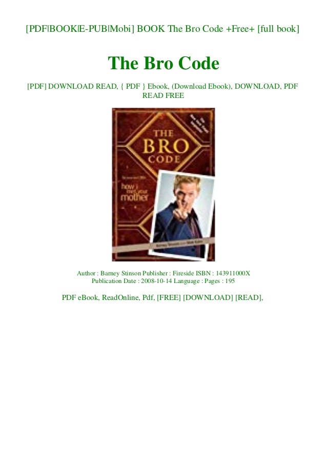 Bro code book free download